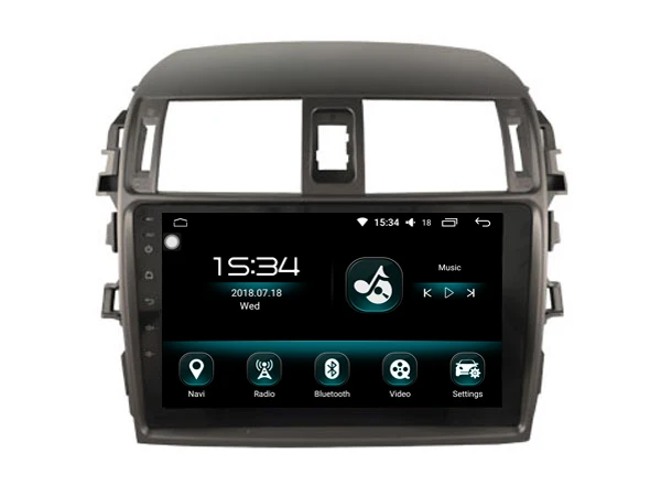 Восьмиядерный android 8,0 4 Гб оперативной памяти и 32 Гб ПЗУ ips экран bluetooth автомобильный радиоприемник навигационная система для toyota Corolla 2008 -2013