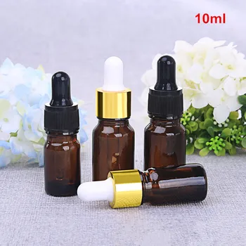 

30 Pcs Empty Glass Pipette Eye Dropper Bottles Refillable Essential oil 10 ml