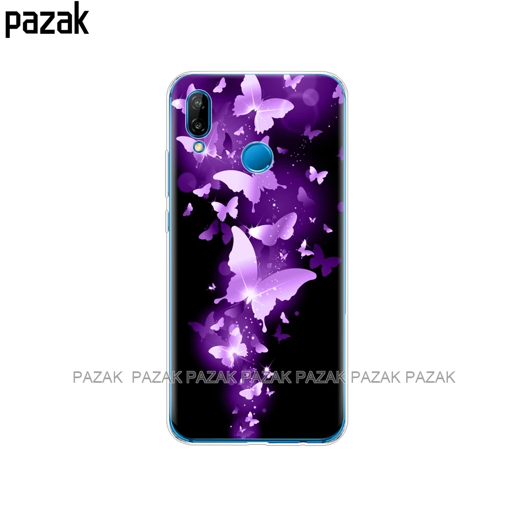 Силиконовый чехол для 5,8" huawei p 20 Lite huawei p 20 pro Чехол для huawei p 20 задняя крышка для телефона мягкий защитный прозрачный чехол из ТПУ - Цвет: 61352