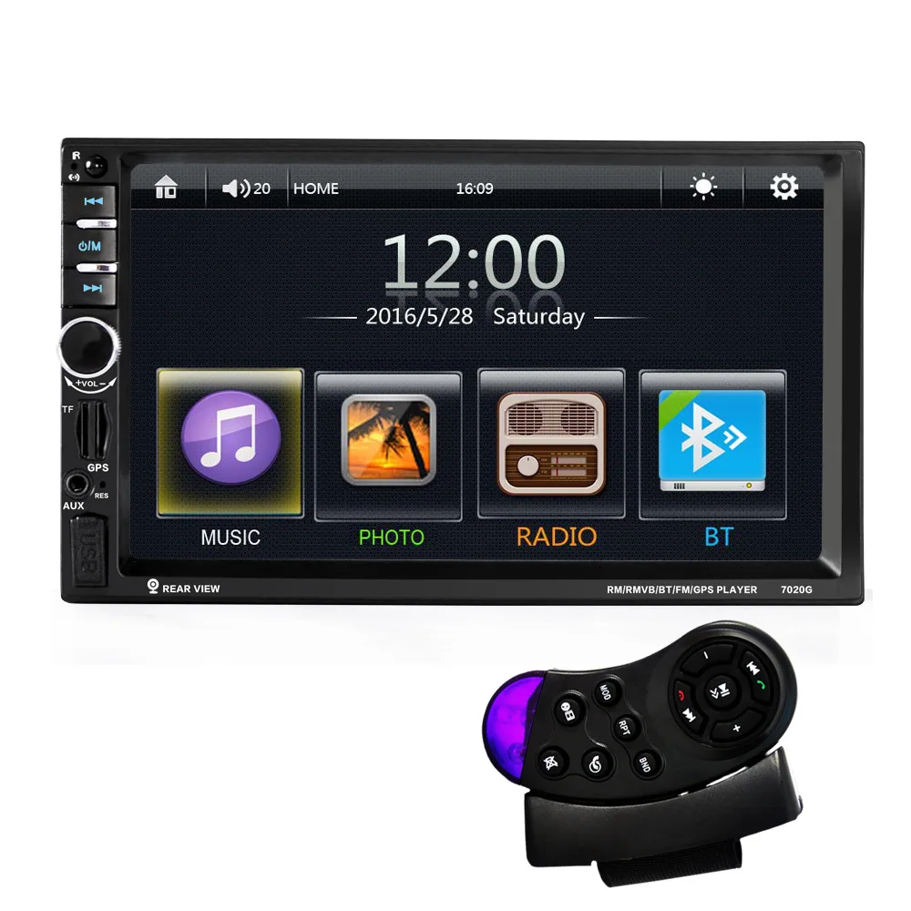 

7inch Touch Screen 7020G Car Bluetooth Audio Stereo MP5 Player stand by Rearview Camera GPS Navigation FM Function