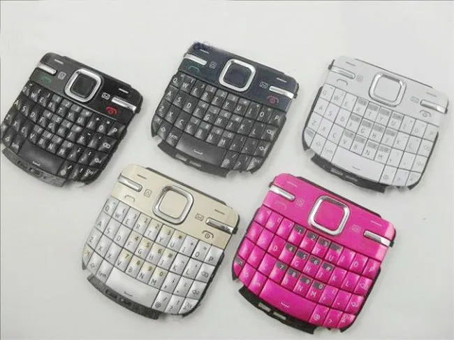 Черный/синий/золотой/красный/белый Ymitn мобильный телефон Корпус чехол клавиатуры кнопки для Nokia C3 C3-00 C3 00
