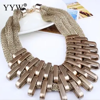 

2019 New Acrylic Punk Vintage Fashion Necklaces &Pendants Women Statement Necklace Gradient Drops Choker Maxi Colar Feminino