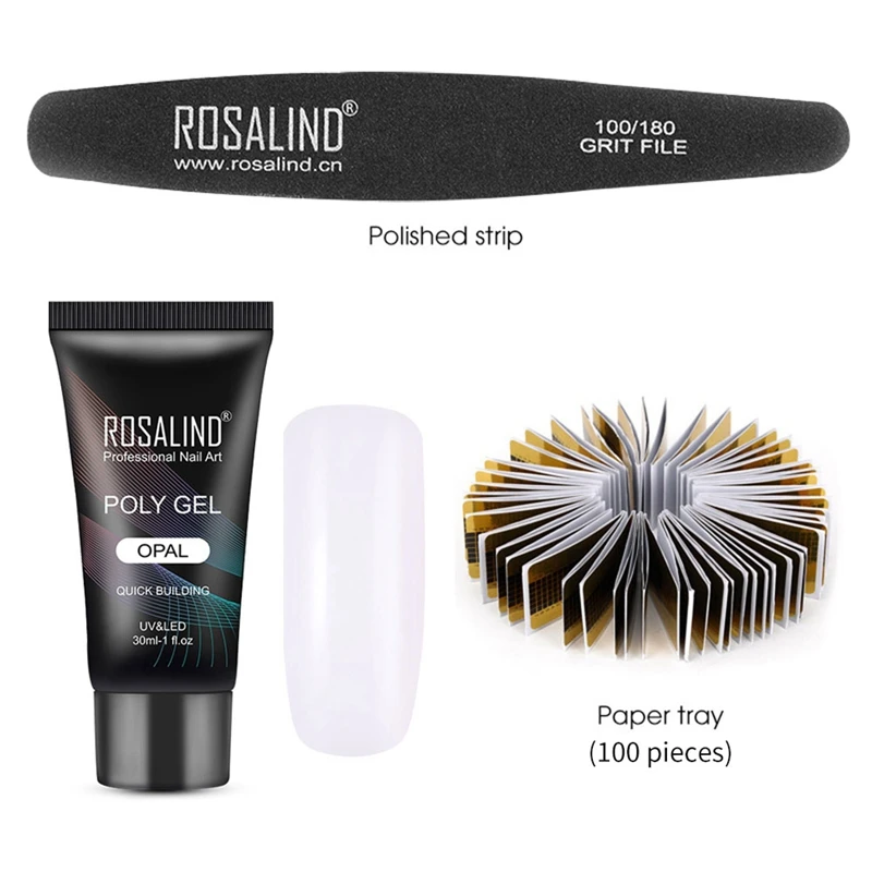 

Quick Building Poly Gel Sets Hard Jelly UV Builder Gel Set Manicure Tools Nail Extend Tips Finger Extension Glue Kit