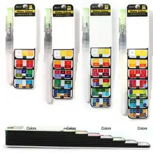 Зубчатый пигмент твердый акварельный набор красок цветные карандаши для рисования краски акварельные художественные принадлежности для детей начинающих