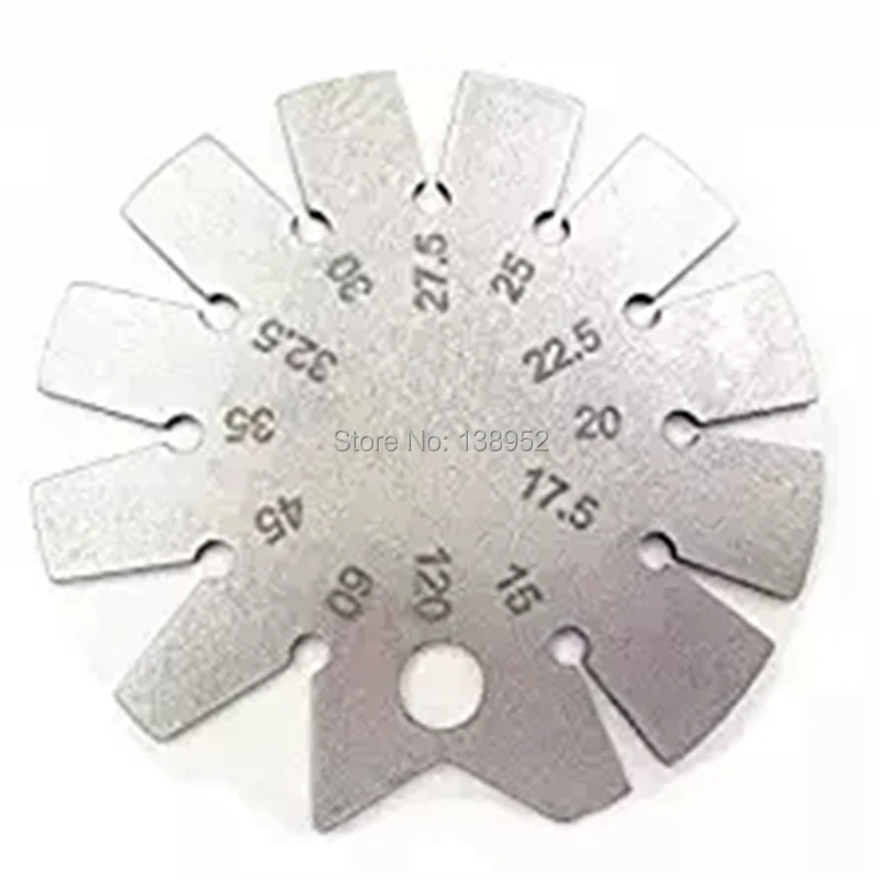Tipu Bevel Gauge 15 degree 120 degree Round Gauge Diameter Bevel Gauge