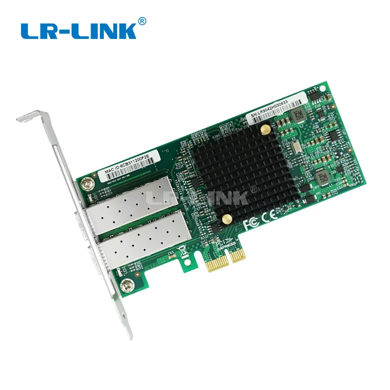 LR LINK 9042PF 2SFP PC Computer PCI Express ethernet network card Dual Port 100mb fiber optical 5