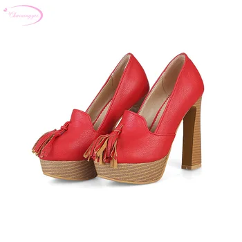 

Chainingyee party sexy pointed toe pumps fashion beading belt buckle black purple gold silver thick high-heeled women's shoes