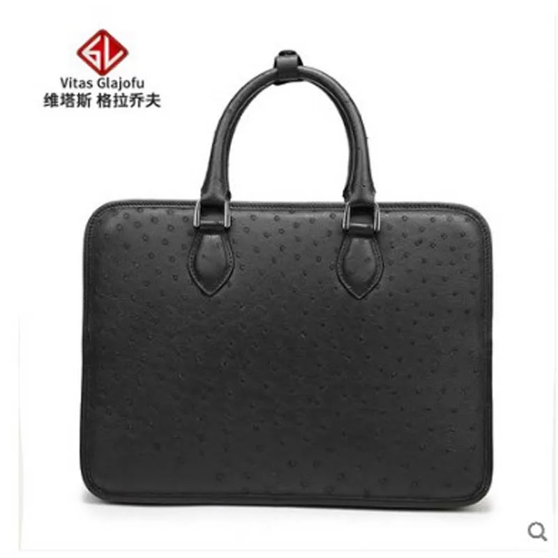 

weitasi Ostrich skin handbag for men inclined cross bag leisure men's bag