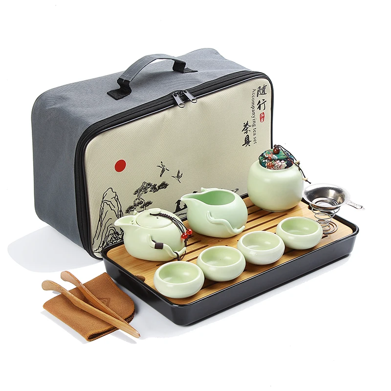 Ceramic Chinese travel tea set Tea sets include quality ...