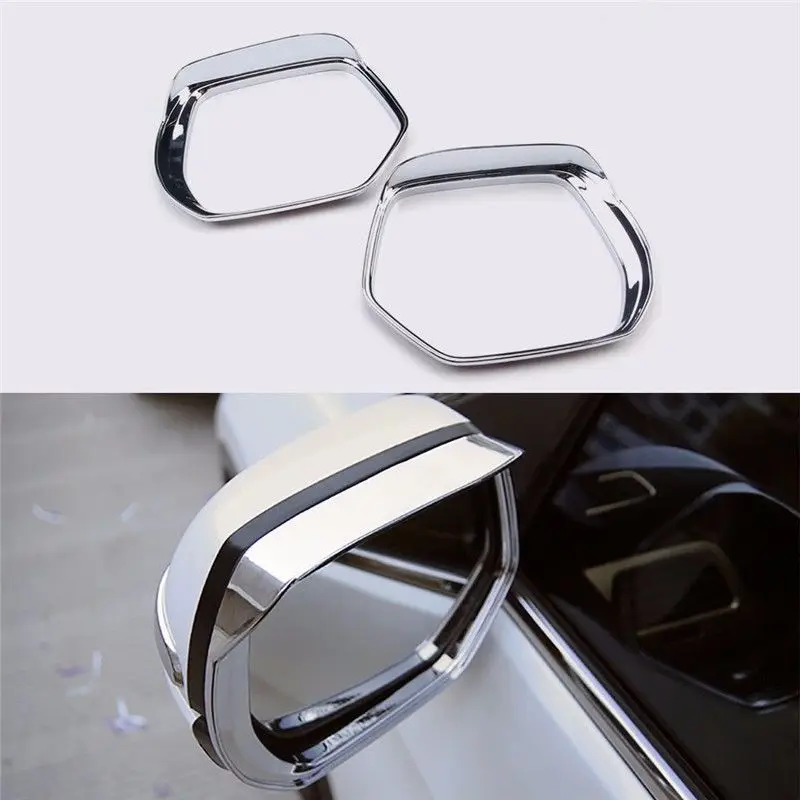 2Pcs Body Door Mirror Visor Chrome Molding Trim For 2017 2018 Honda CRV Accessories Exterior Parts 2Pcs Body Door Mirror Visor Chrome Molding Trim For 2017 2018 Honda CRV Accessories Exterior Parts