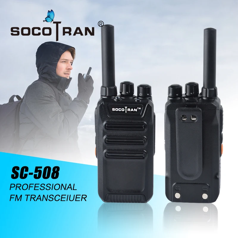 Ham радио Портативное двухстороннее радио UHF 400-470MHz портативная мини рация 2 Вт перезаряжаемая литий-ионная батарея VOX Scramble SocoTran