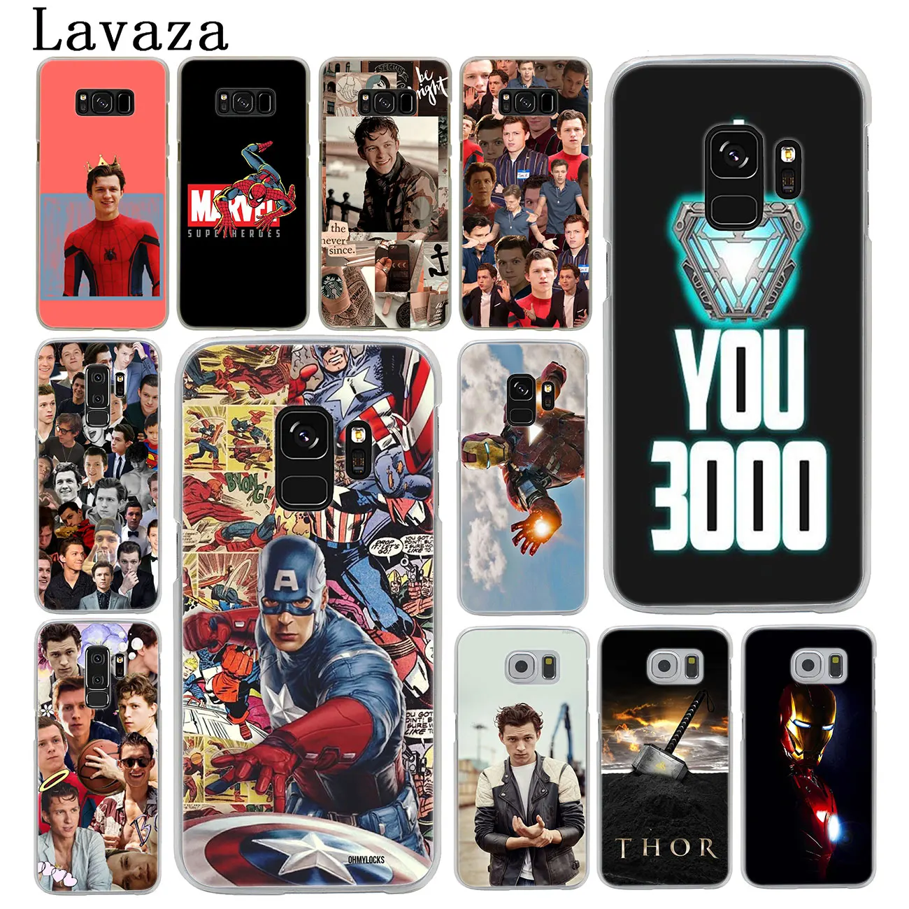 Lavaza SpiderMan Marvel Tom Holland Hard Phone Case for Samsung Galaxy S10 E S8 + S9 Plus S6 S7 Edge S10E Cover | Мобильные телефоны