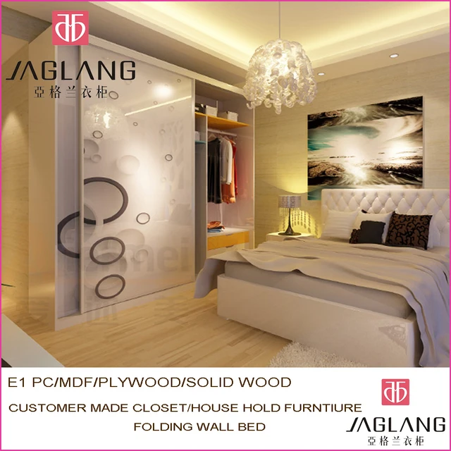 custom made solid wood sliding door closet hotel furniture high