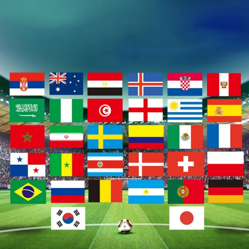 32 страны Малый bandeir команды banderas для Футбол клуб Футбол Поклонники ручные флаги страны мира