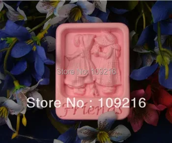 

wholesale!!!1pcs Friends (R0323) Silicone Handmade Soap Mold Crafts DIY Mold