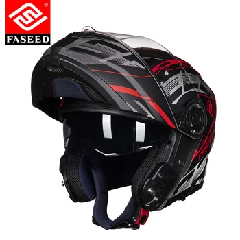 

FASEED helmet Unveiled helmet safety helmet men's motorcycle locomotive full face helmet personality cool female summer