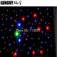 3 м* 6 М звездный СВЕТОДИОДНЫЙ занавес, супер предложение настроить, DMX RGBW покрывало со светодиодными лампами