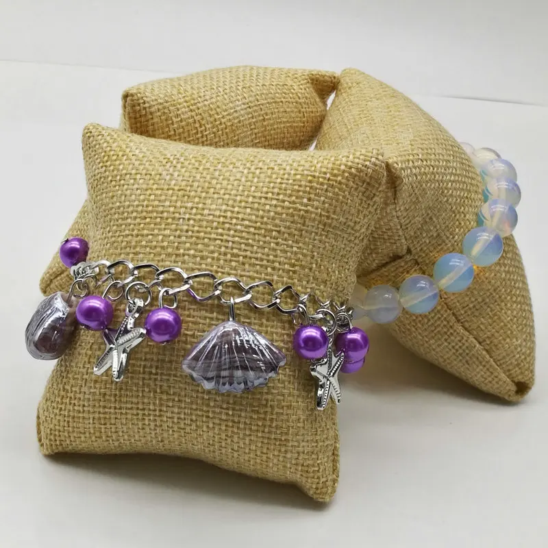 50 PC high grade flax bangle bracelet display pillow jewelry pillow