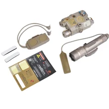 3 шт./комплект Элемент страйкбол LA-5C/PEQ-15 UHP зеленый лазерный ИК свет тактический WMX200 фонарик для 20 мм Пикатинни рельсы Peq15