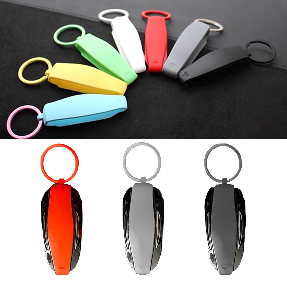 2019 New Tesla Silicone Car Key Case Cover Protector ...