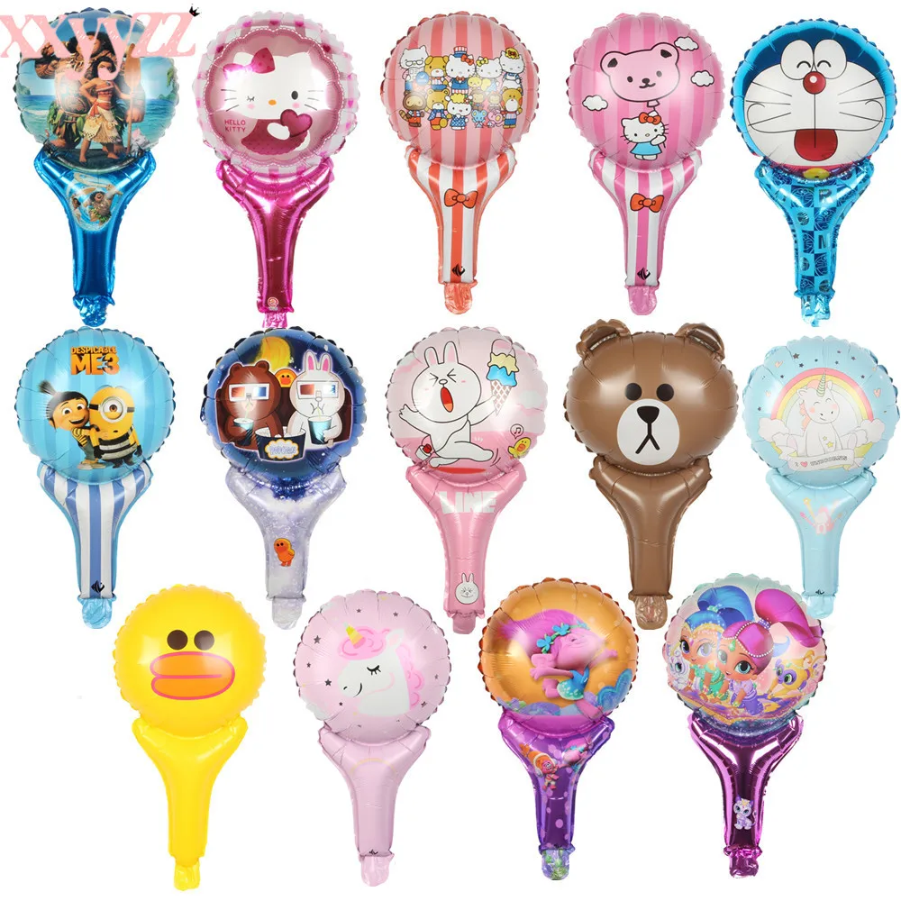 XXYYZZ 2018 nueva historieta unicornio Handheld Stick Globos cumpleaños fiesta decoración globo de juguete caballo al por mayor globo XXYYZZ 2018 nueva historieta unicornio Handheld Stick Globos cumpleaños fiesta decoración globo de juguete caballo al por mayor globo