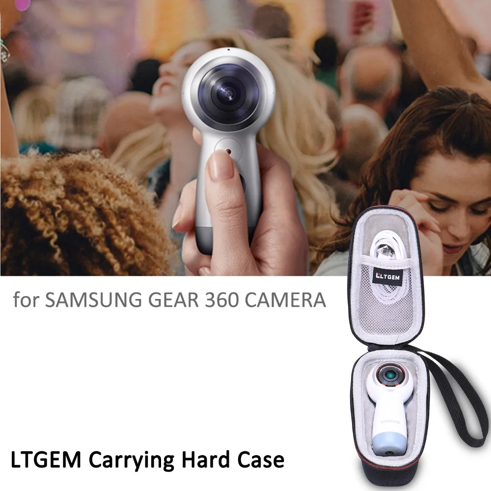 LTGEM EVA жесткий чехол для samsung gear 360 SM-R210( Edition) сферическая камера 360 градусов 4K камера-камера защитная переноска