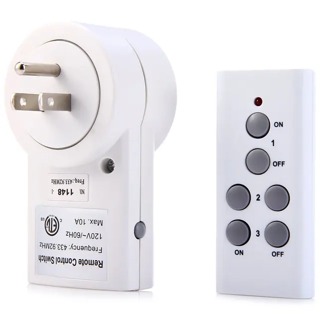 Hot Selling Power Outlet Wireless Light Switch 120V 10A Smart Power