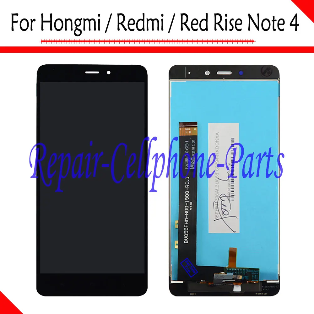 

5.5 inch Black Full LCD Display + Touch Screen Digitizer Assembly For Xiaomi Hongmi Note 4 / Redmi Note 4 / Red Rise Note 4