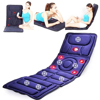 Body Massager Far Infrared Massage Pads Fatigue Vibration Mattress Cushion Health Care Equipment Body Massager kiki newgain mini electric body massager vibration massager infrared heating 3 x aaa battries or usb dc 5v e28 sm001