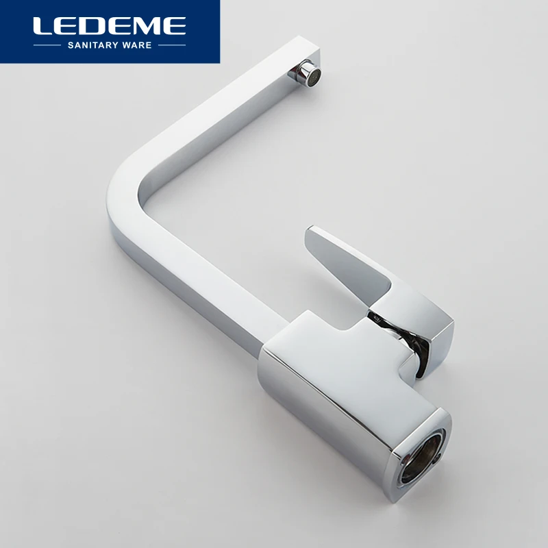 LEDEME Смеситель для кухни высокий с гайкой латунь Цвет: хром L4030 2|tap for kitchen|kitchen faucet