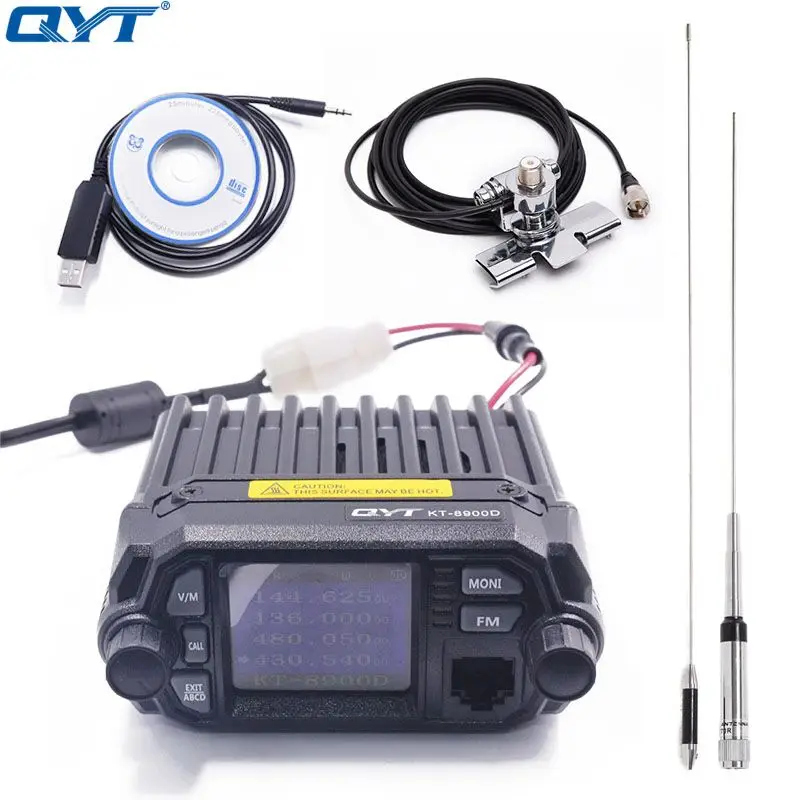 QYT KT 8900D цветная мини рация четырёхъядерный дисплей улучшенный 8900R 25 Вт