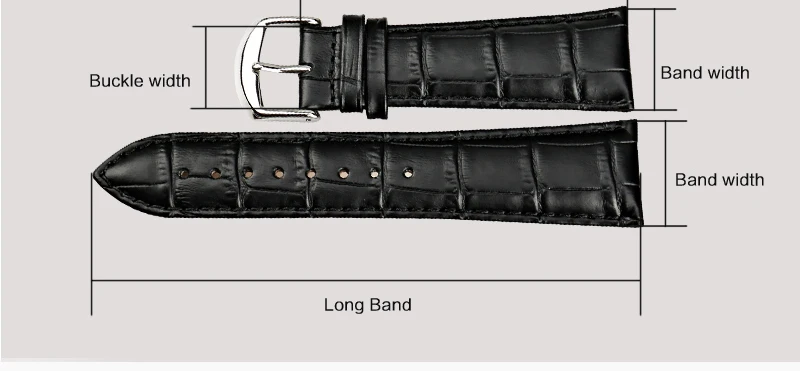 MAIKES часы браслет аксессуары из натуральной кожи ремень черные ремешки для часов Ремешок Часы 12 мм 14 мм-22 мм часы браслет подарки
