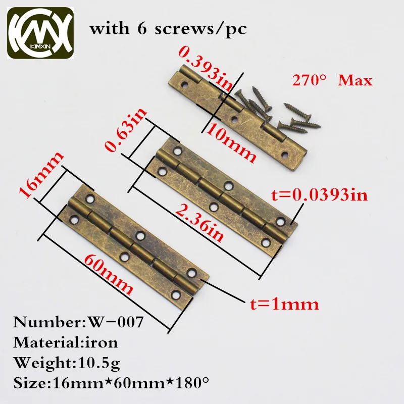 Buy 16*60mm 20pc Furniture Hinge Drawer Door