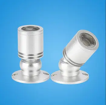 

adjustable-pitch 1w LED Mini Surface Mounted Light led downlight Jewelry Cabinet Lamp spot light 85-265v cabinet led light