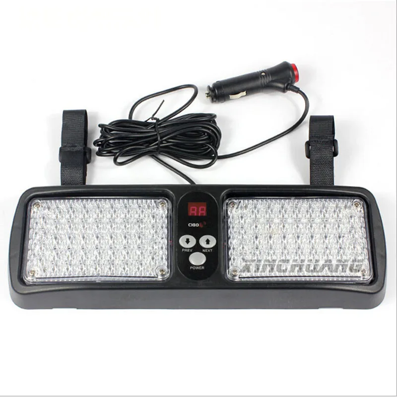

Universal 12v Superbright 12 Modes Car sunvisors escorting led warning lights High-power lamp for Police Strobe Light