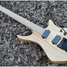 Fanned Fret Гитара s безголовая гитара стильная модель натурального дерева цвет пламени клен шея гитара