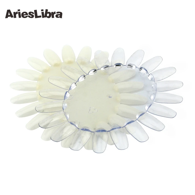 

AriesLibra Oval Nail Art Display Chart Wheels 20 Tips Trainers Practice Ellipse Plastic Gel Polish Plate Nail Polish Display