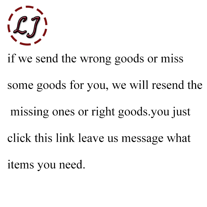 

The link is for the customer which we send the wrong buckles