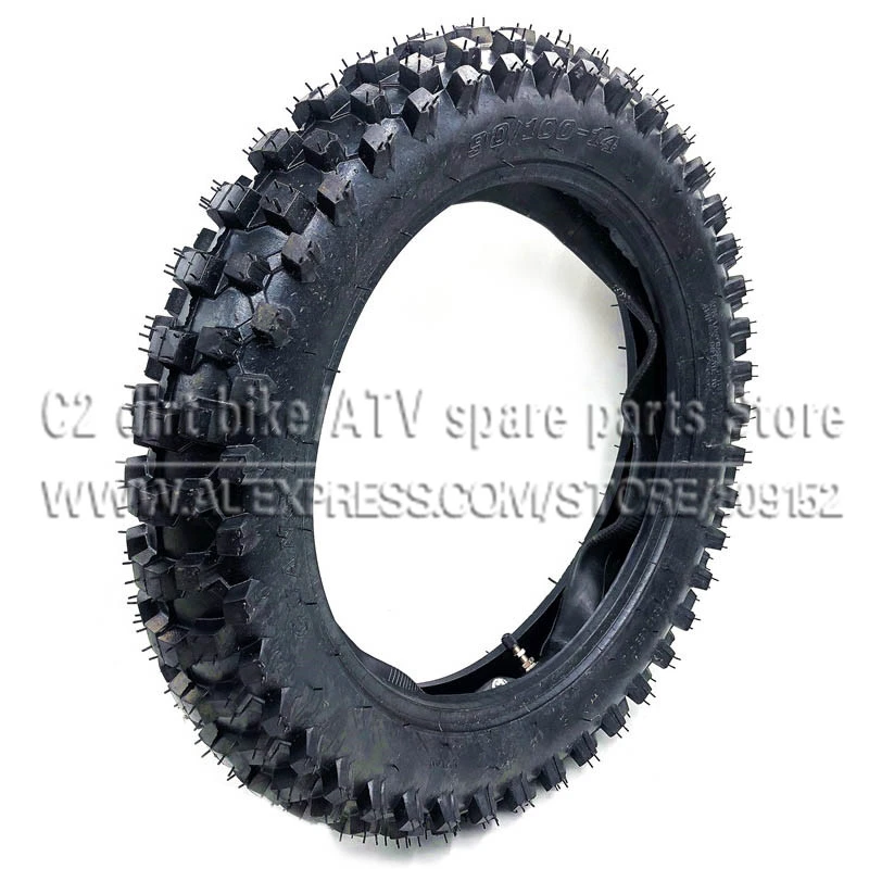 Off Road Tire 90 100 14 With Inner Tube 90 100 14 For Dirt Pit Bike Motocross Off Road Motorcycle 14 Inch Rear Wheel Tyres Aliexpress