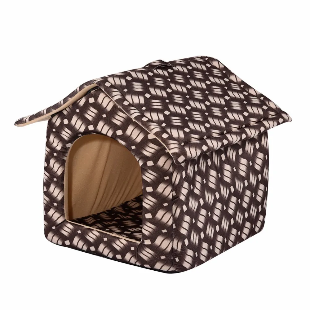 Newest High Quality Luxury Pet Dog House Detachable Washable Bed Foldable Nest Kennel Room Non slip Houses for Dogs Cats|Дома конуры и