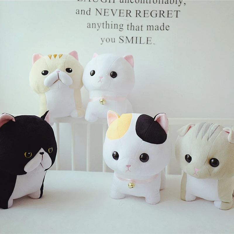 

1pc 30cm Stuffed Animal Plush Cat 5 Colors Kawaii Plush Toy Creative Doll Soft Stuffed Pillow For Girl festival Gift