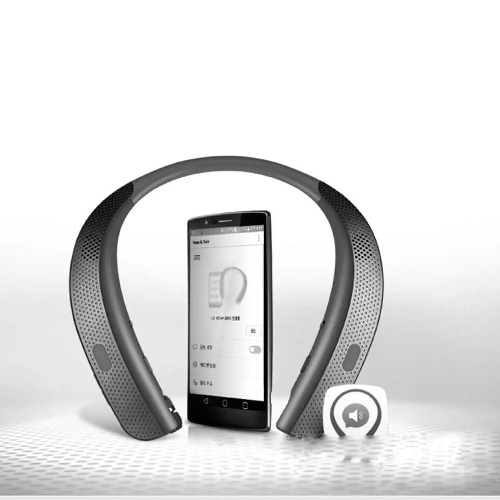 Креативная Шея портативный Bluetooth Динамик Портативный Шейная лямка крепится