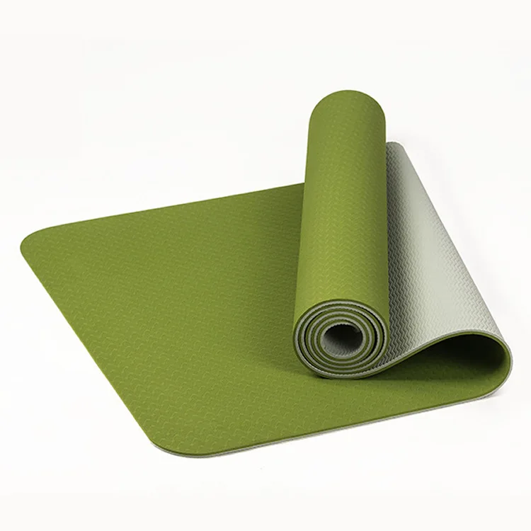 

Tpe Double Color Yoga Mat 6mm Mat Environmental Friendly Tasteless Antiskid Fitness Outdoor Mat Tpe Yoga Plus Double Cushion Mat