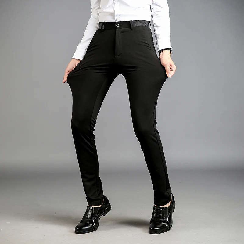 Buy Spring And Summer Male Casual Dress Pants Slim
