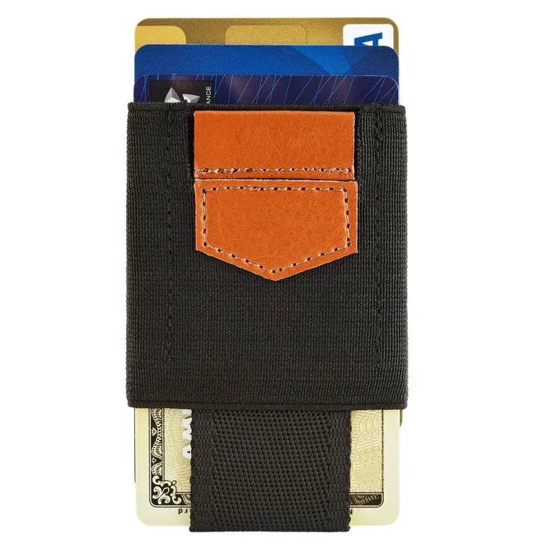 Супер тонкий эластичный держатель для карт, чехол для кредитных карт, минималистичный кошелек, кожаный кошелек для монет, кошелек для мужчин и женщин, карманные мужские кошельки
