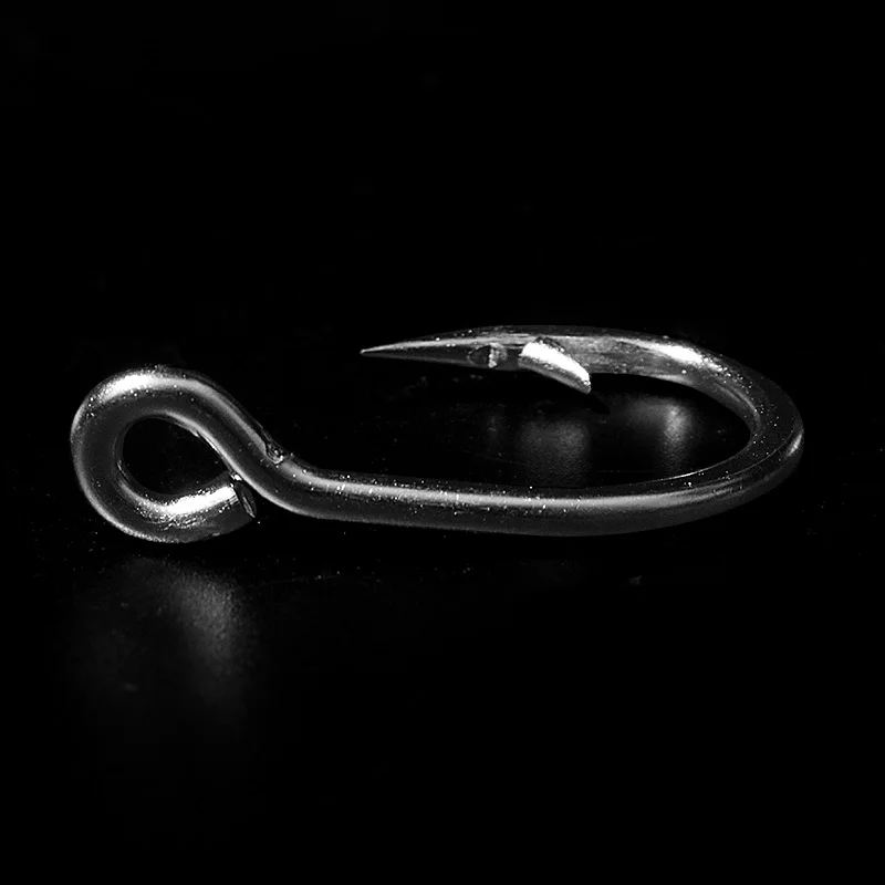 Posidon 10884 10 Pcs/Pack Stainless Steel Assist Fish Hooks Tuna Bait Circle Fish Hooks Live Bait Weighted Fishing Hook