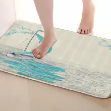 Стиль лодки коврик для ванной комнаты, смешной Противоскользящий коврик для ванной, занавески для душа аксессуары, соответствующие вашей душевой занавеске