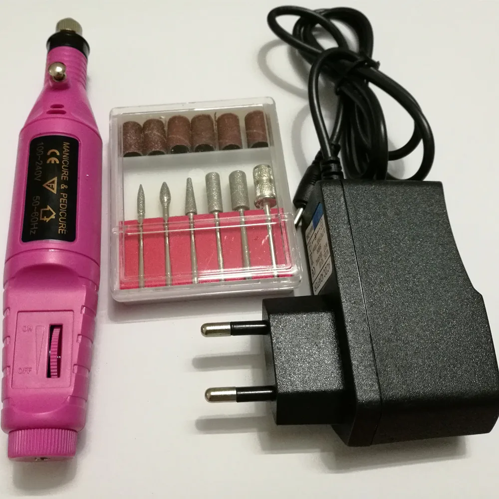 20000 RPM Nail Drill Pro Tech Nail Drill File Bit Acrylic Machine