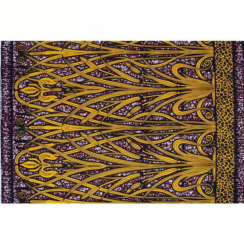 Анкара африканская печатная ткань с воском гарантированное настоящий голландский воск ткань хлопок лучшее качество швейный материал для платья 6 ярдов лот