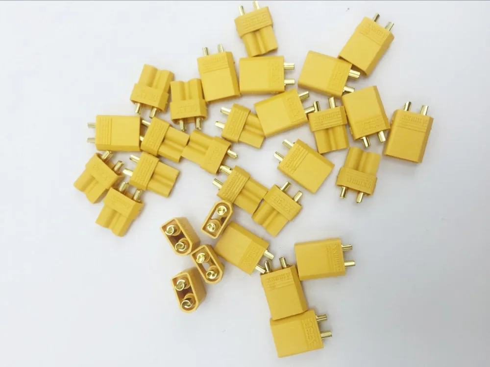 10pcs Amass XT30U Male Female Bullet Connector Plug the Upgrade XT30 For RC FPV Lipo Battery RC Quadcopter (5 Pair) 6